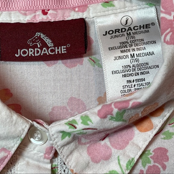 JORDACHE FLORAL BUTTON UP SIZE M - Picture 11 of 11